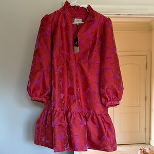 Tuckernuck Red and Pink Floral Dress